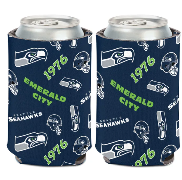 Seattle Seahawks Wincraft Scatterprint  12oz Can Cooler
