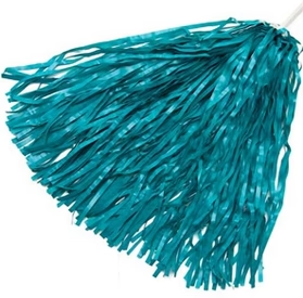 Solid Teal Pom Poms