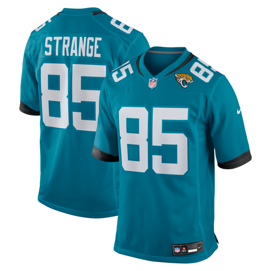 NFL Jacksonville Jaguars Nike Brenton Strange Teal Game Jersey