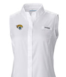 NFL Women's Columbia  Jacksonville Jaguars PFG Tamiami Omni-Shade Sleeveless Button-Up Shirt