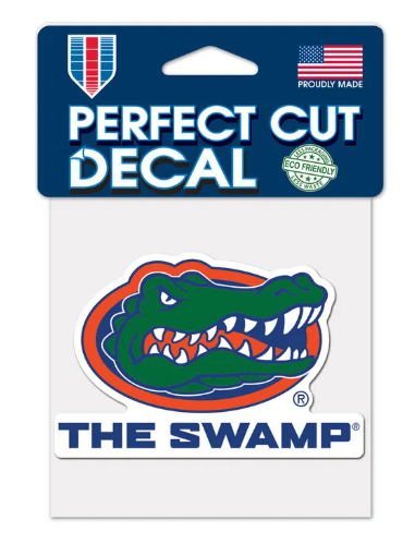 University of Florida Gators Wincraft Perfect Cut Decal 4" X 4"  - The Swamp