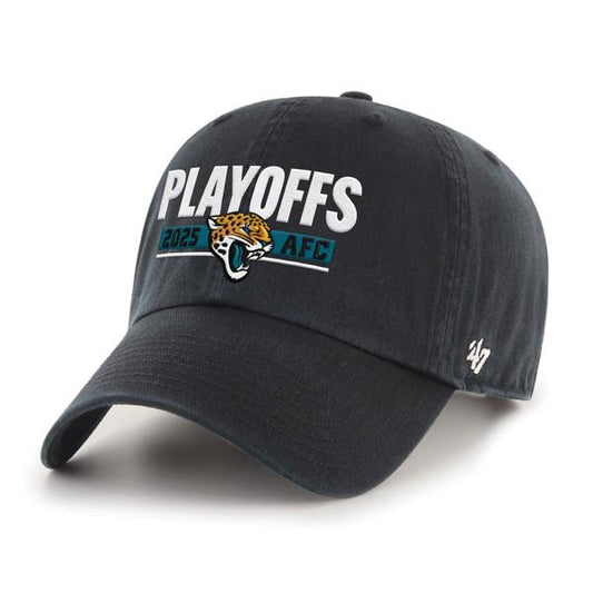 Jacksonville Jaguars 2025 AFC Playoffs Black 47 Brand Hat