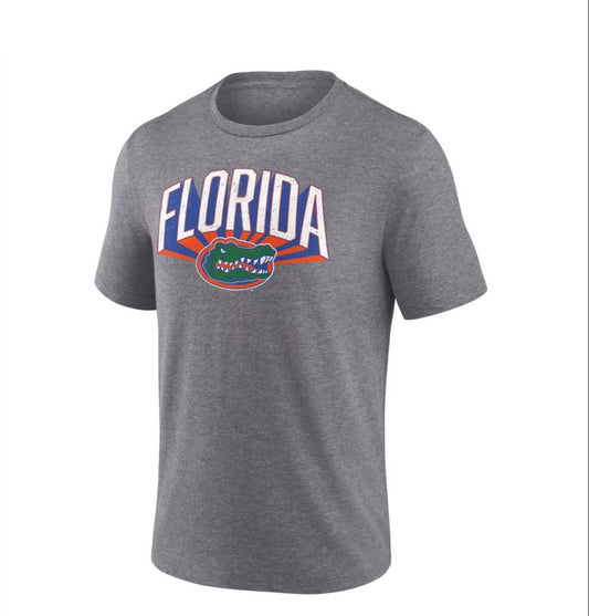 University of Florida Gators Fanatics Men's Athletic Burst Heather Gray T-Shirt