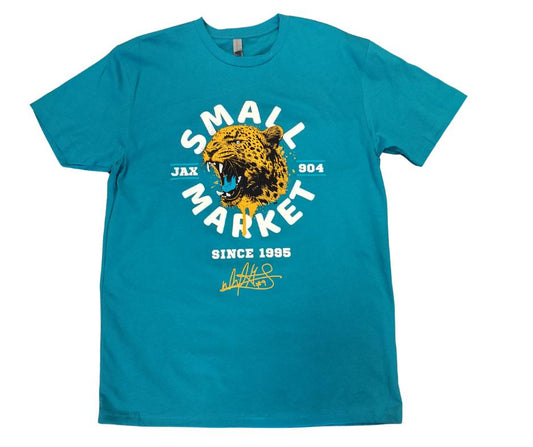 David Garrard Signature Series Small Market Team Black/Teal Tie-Dye Short Sleeve