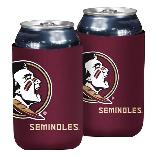 NCAA Florida State Seminoles Logo Brands Oversized Logo Insulated Can Sleeve
