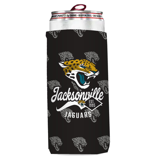 NFL Jacksonville Jaguars Logo Brands Insulated Shadow Slim Can Sleeve
