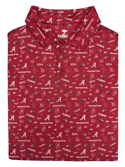 UA Alabama Safari Polo - Warner Safari