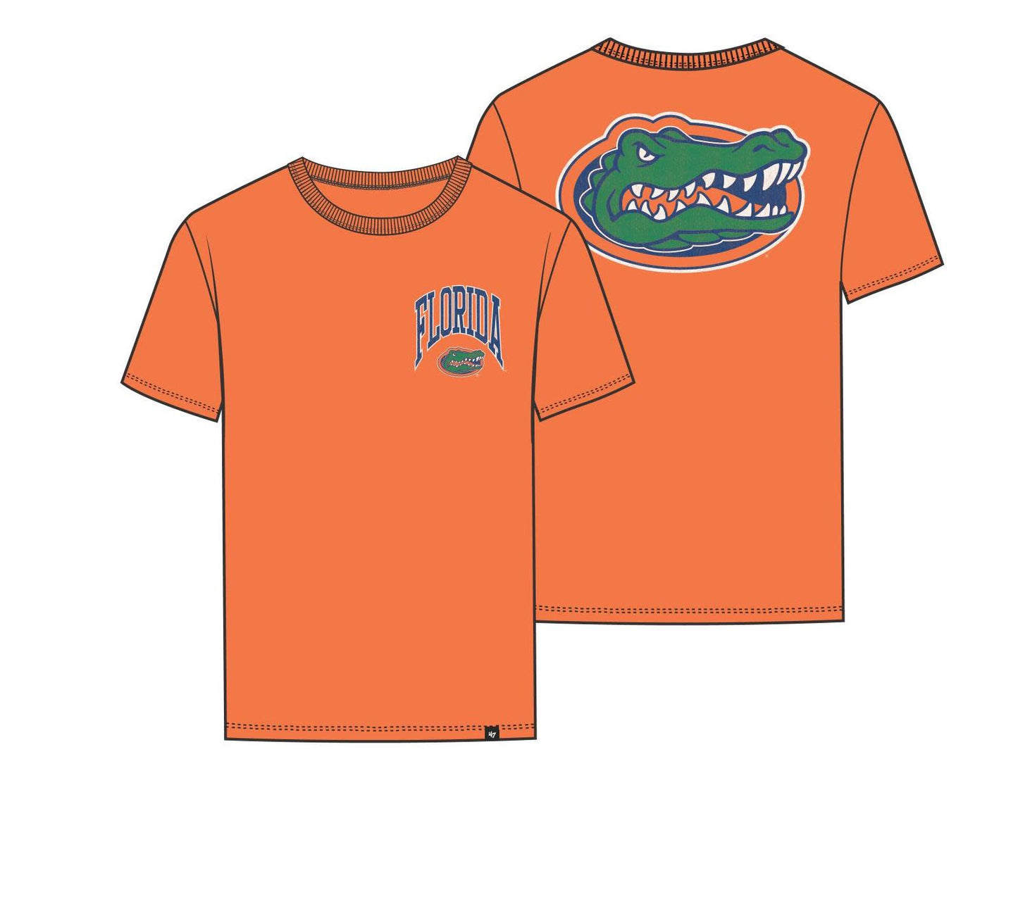 NCAA Florida Gators '47 Brand Arched Pass Franklin Orange Tee