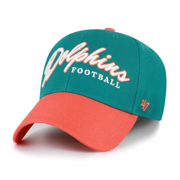 NFL Miami Dolphins '47 Brand KO Script MVP Teal Hat