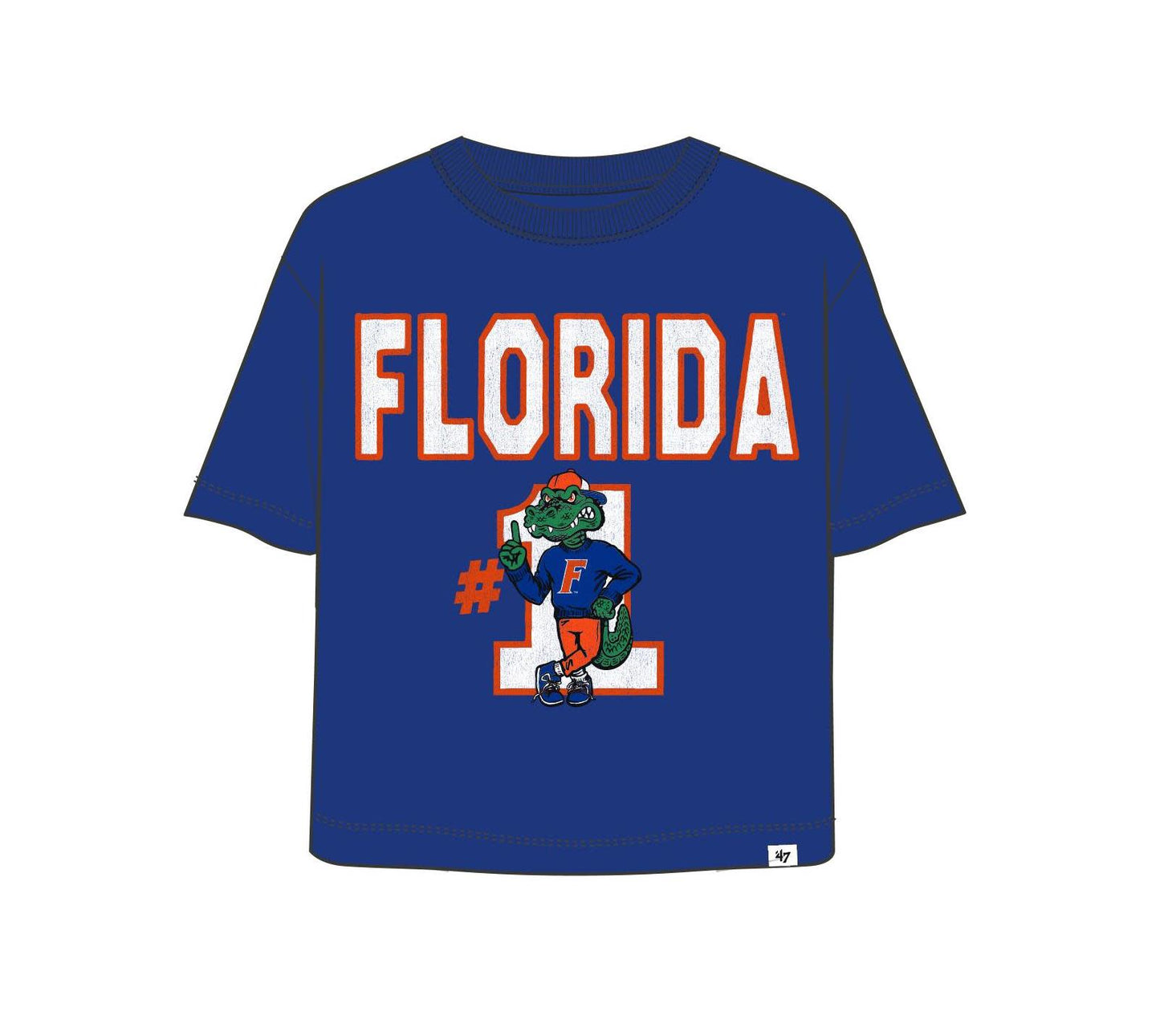NCAA Florida Gators '47 Brand First Rank Foundation Crop Royal Tee