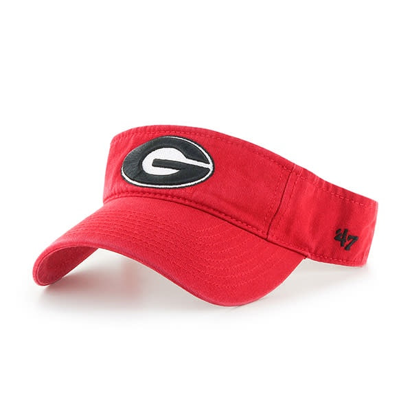NCAA Georgia Bulldogs '47 Brand Clean Up Red Visor