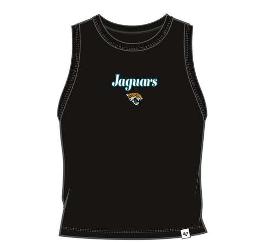 NFL Jacksonville Jaguars '47 Brand Straight Cut Baby Rib Black Tank