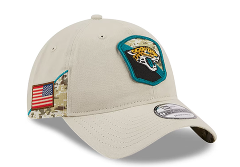 NFL Jacksonville Jaguars 2023 Salute To Service 9TWENTY Adjustable Hat