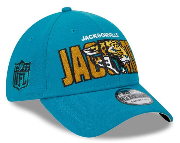 NFL Jacksonville Jaguars New Era 2023 NFL Draft 39THIRTY Flex Hat - Teal