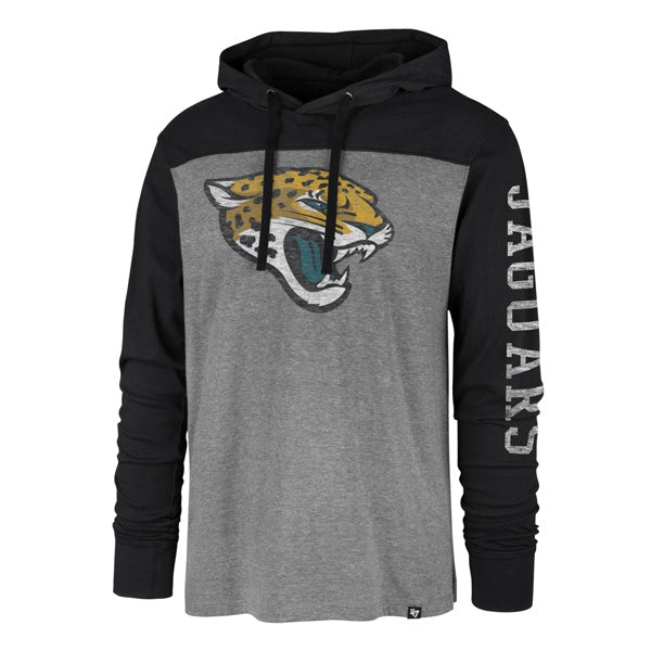 Lids Jacksonville Jaguars '47 Franklin Wooster Long Sleeve Hoodie T-Shirt -  Heathered Gray/Black