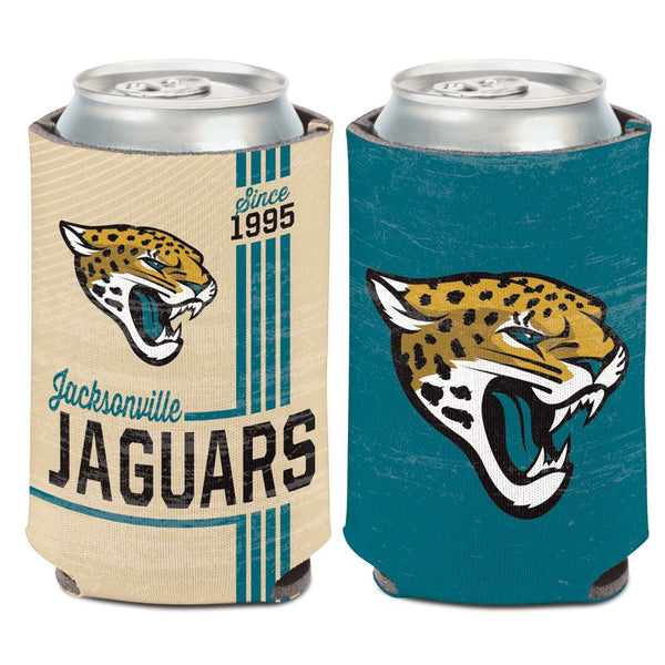 NFL Jacksonville Jaguars Classic Logo Vintage Can Cooler 12 oz.