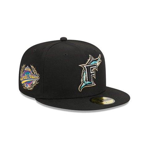 MLB Florida Marlins World Series Black Wool 59FIFTY Fitted