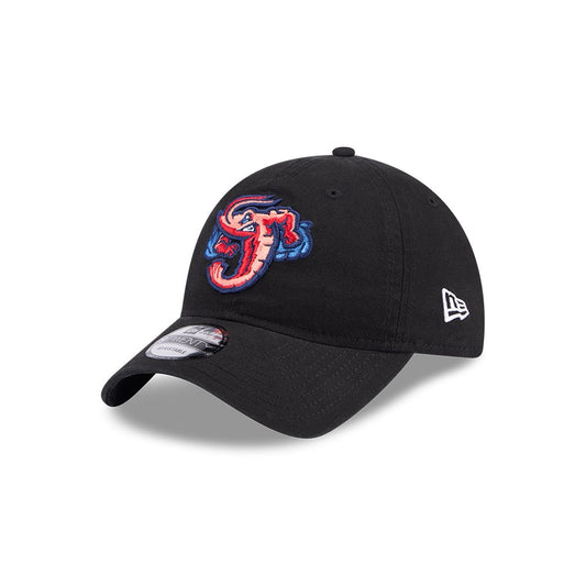 MiLB Jumbo Shrimp New Era 9Twenty Adjustable Black Hat