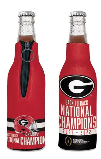 NATIONAL FOOTBALL CHAMPIONS GEORGIA BULLDOGS COLLEGE FOOTBALL PLAYOFF BOTTLE COOLER