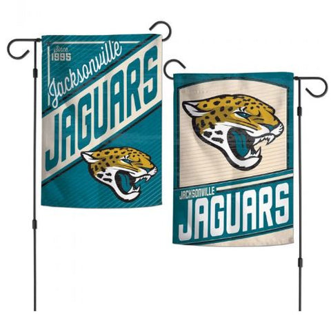 NFL Jacksonville Jaguars Classic Logo Retro Garden Flag- 2 Sided