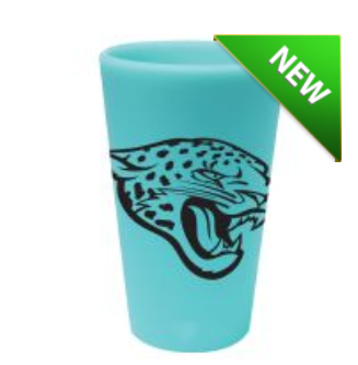 Jacksonville Jaguars Aqua Silicone Pint Glass