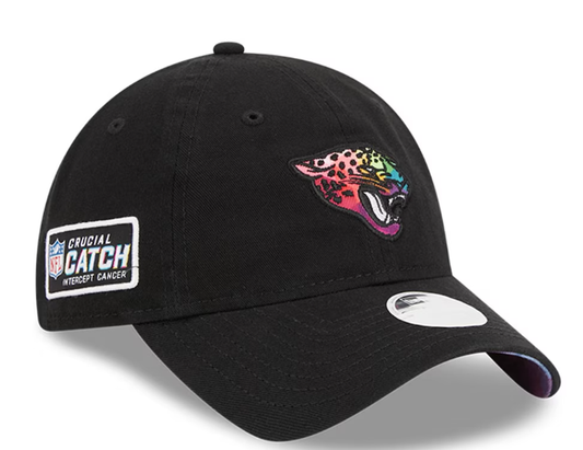 NFL Jacksonville Jaguars Women's  Black 2023 NFL Crucial Catch 9TWENTY Adjustable Hat