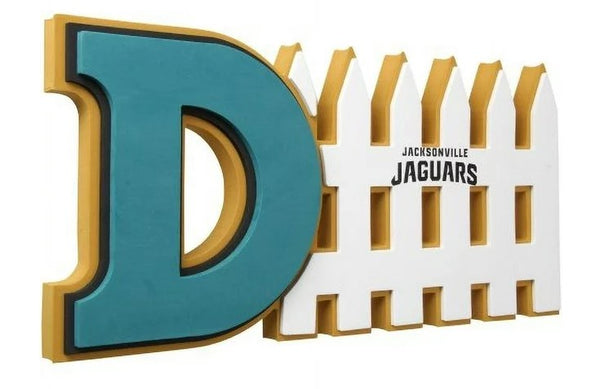 NFL Jacksonville Jaguars 3D Foam D-Fence Sign