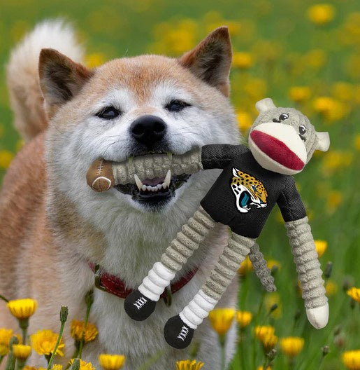 NFL Jacksonville Jaguars Team Sock Monkey Pet Toy