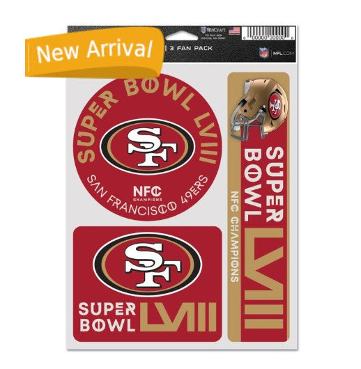 NFC CHAMPIONS SAN FRANCISCO 49ERS MULTI USE 3 FAN PACK