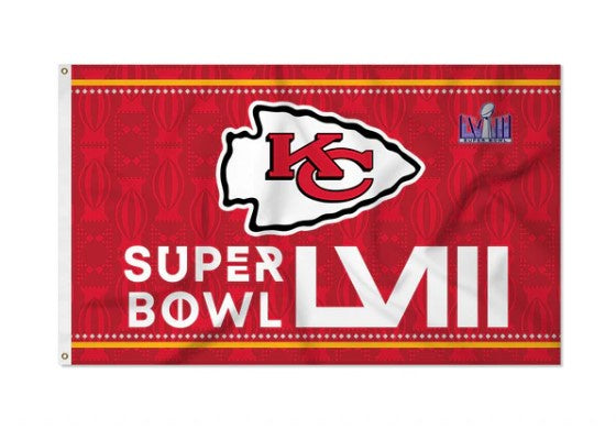Chiefs 2024 Super Bowl LVIII Bound Banner Flag