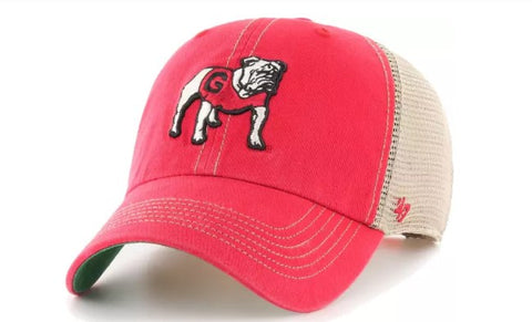 ‘47 Men's Georgia Bulldogs Red Trawler Clean Up Adjustable Hat
