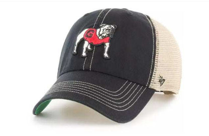 ‘47 Georgia Bulldogs Black Vintage Trawler Clean Up Adjustable Hat - officially licensed fan gear