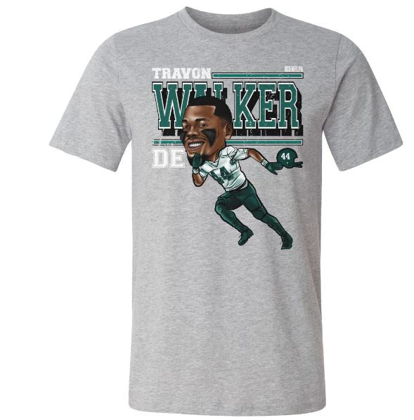 NFL Jacksonville Jaguars Travon Walker Jacksonville Cartoon T-Shirt - Gray