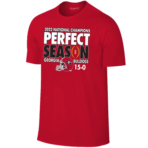 NCAA Georgia Bulldogs "Perfect Season" Red T-Shirt