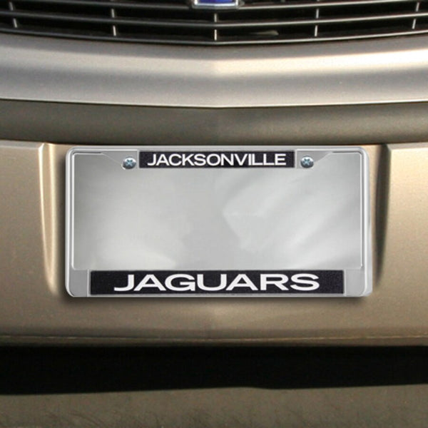 NFL Jacksonville Jaguars Wincraft Basic Black Metal License Plate Frame