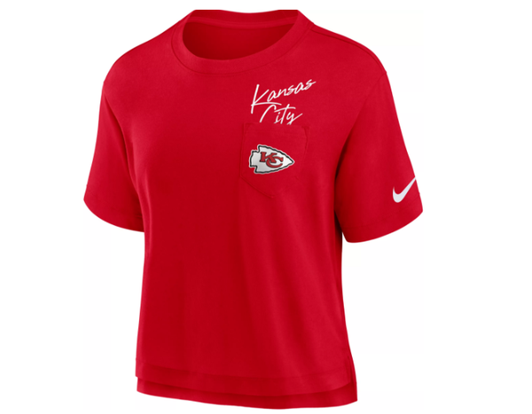 NFL Kansas City Chiefs Womens  Pocket Red T-Shirt