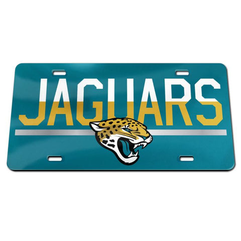 JACKSONVILLE JAGUARS COLOR DUO SPECIALTY ACRYLIC LICENSE PLATE