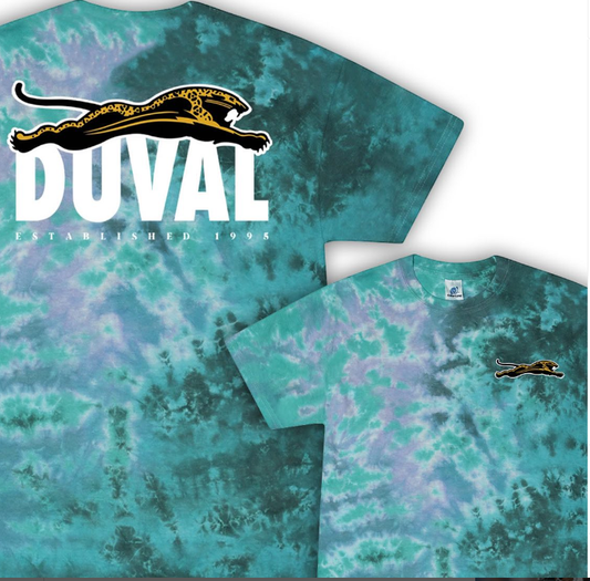 GenJag Jacksonville Jaguars Tie-Dye Throwback tee